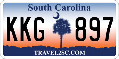 SC license plate KKG897