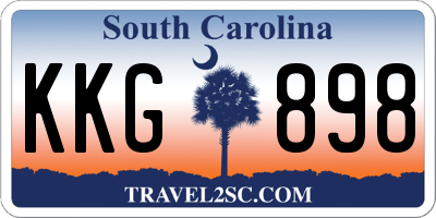 SC license plate KKG898