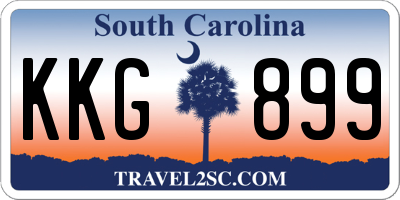 SC license plate KKG899