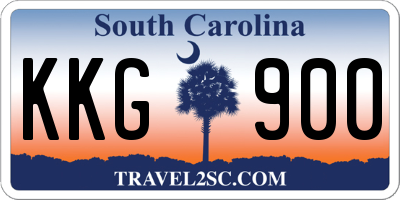 SC license plate KKG900