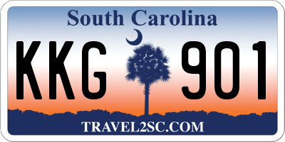 SC license plate KKG901