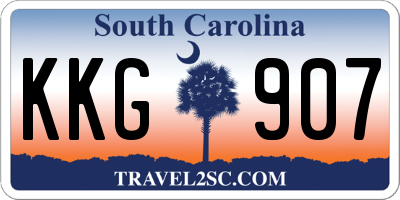 SC license plate KKG907