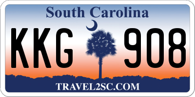 SC license plate KKG908