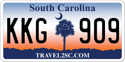 SC license plate KKG909