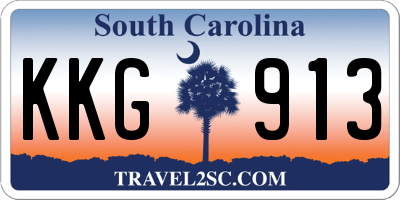 SC license plate KKG913