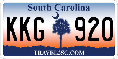 SC license plate KKG920