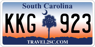 SC license plate KKG923