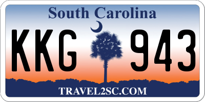 SC license plate KKG943