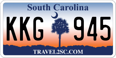 SC license plate KKG945