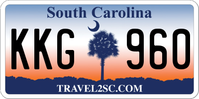 SC license plate KKG960