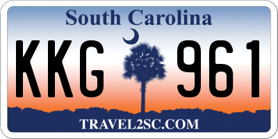 SC license plate KKG961