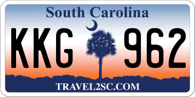 SC license plate KKG962