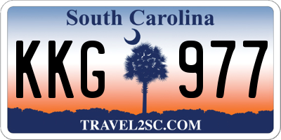 SC license plate KKG977