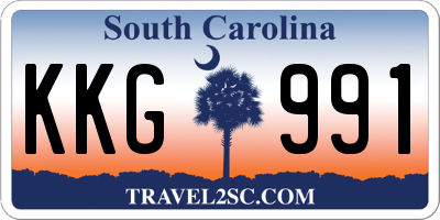 SC license plate KKG991