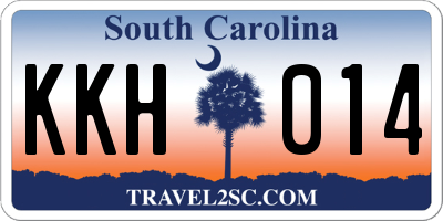 SC license plate KKH014