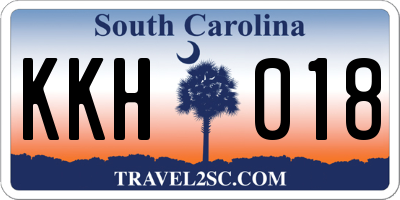 SC license plate KKH018