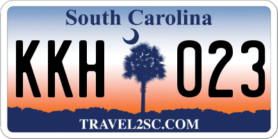 SC license plate KKH023