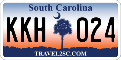 SC license plate KKH024