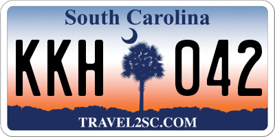 SC license plate KKH042