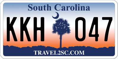 SC license plate KKH047