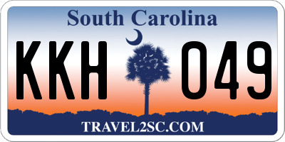 SC license plate KKH049