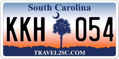 SC license plate KKH054