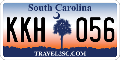 SC license plate KKH056