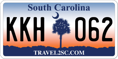 SC license plate KKH062