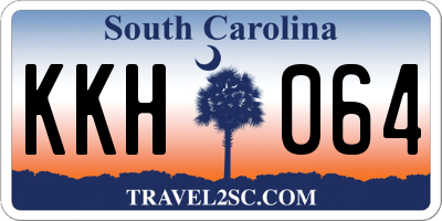 SC license plate KKH064