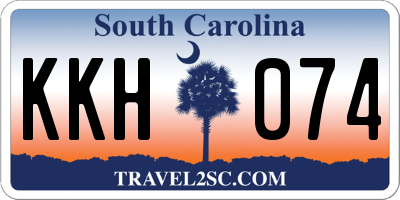 SC license plate KKH074