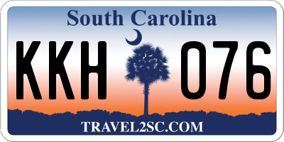 SC license plate KKH076