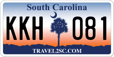 SC license plate KKH081