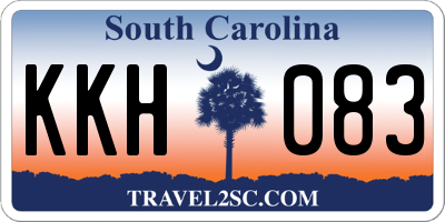 SC license plate KKH083