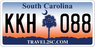 SC license plate KKH088