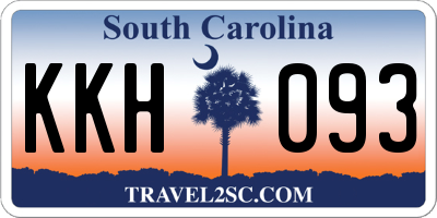 SC license plate KKH093