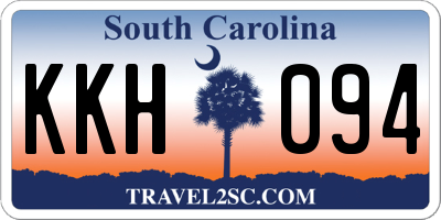 SC license plate KKH094