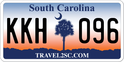 SC license plate KKH096