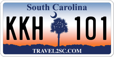 SC license plate KKH101