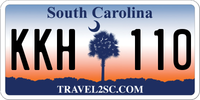 SC license plate KKH110