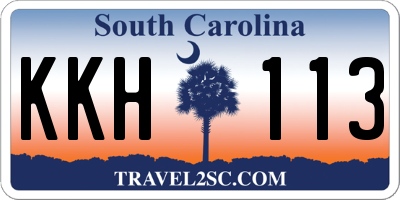 SC license plate KKH113