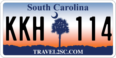 SC license plate KKH114