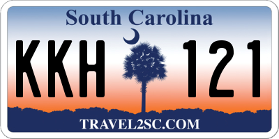 SC license plate KKH121