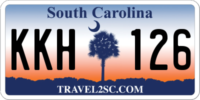 SC license plate KKH126