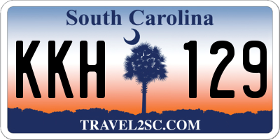 SC license plate KKH129