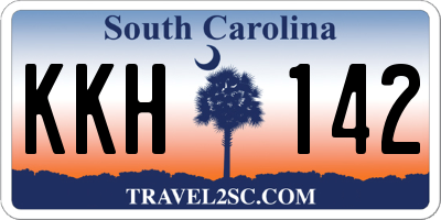 SC license plate KKH142