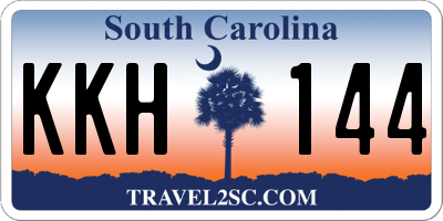 SC license plate KKH144