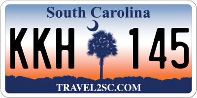 SC license plate KKH145
