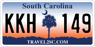 SC license plate KKH149