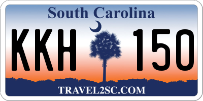 SC license plate KKH150
