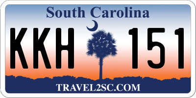SC license plate KKH151